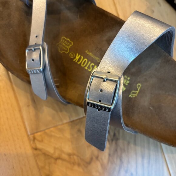 BIRKENSTOCK Mayari Sandals Women's Size 43 EU (US 12 to 12.5) Silver - Picture 5 of 13